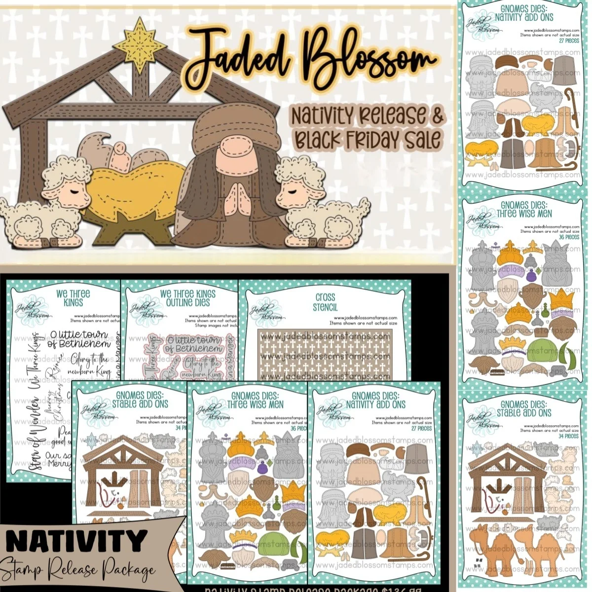 Black Friday Hot Sale New Kings Nativity Metal Cutting Dies Stamps Stencil for DIY Decorating Scrapbook Paper Card Craft Die
Black Friday Hot Sale New Kings Nativity Metal Cutting Dies Stamps Stencil for DIY Decorating Scrapbook Paper Card Craft Die