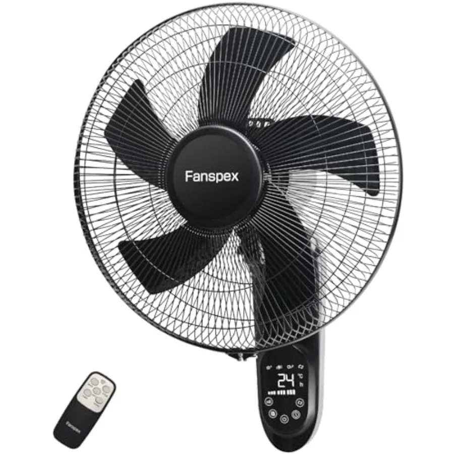 Wall Mounted Fan with Auto-oscillation, Timer, Adjust Wd Tilt for Home Garage Workshop Greenhouse Coolg and Air Circulation
Wall Mounted Fan with Auto-oscillation, Timer, Adjust Wd Tilt for Home Garage Workshop Greenhouse Coolg and Air Circulation