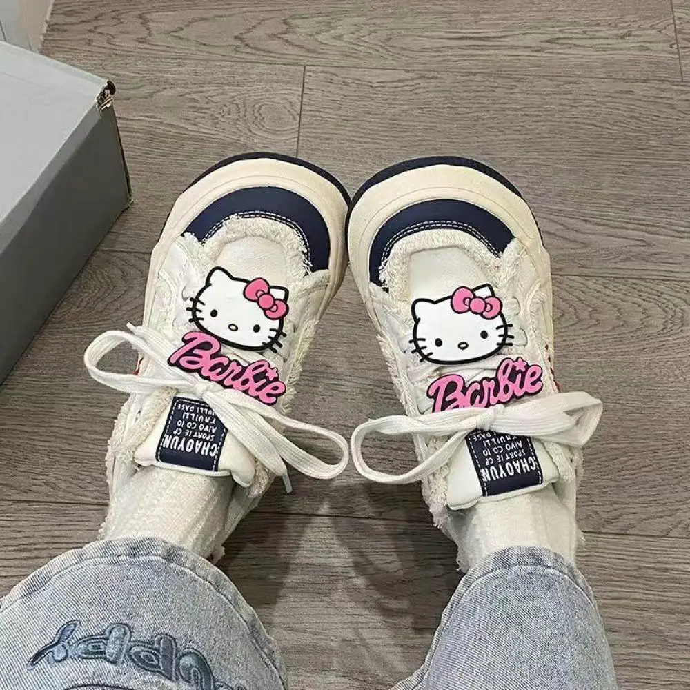 Аниме Hello Kitty доска обувь милая мультфильм Sanrioed весна студент толстая нескользящая уличная кавайная спортивная обувь подарок для девушки
Аниме Hello Kitty доска обувь милая мультфильм Sanrioed весна студент толстая нескользящая уличная кавайная спортивная обувь подарок для девушки