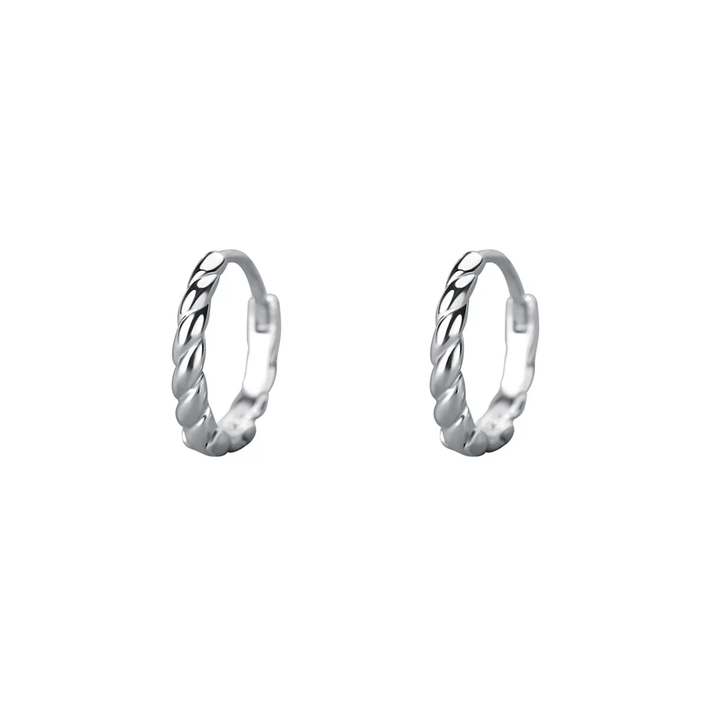 Uniorsj 999 Sterling Silver Jewelry Japanese and Korean Simple Style Twisted Circle Hoop Earrings for Women
Uniorsj 999 Sterling Silver Jewelry Japanese and Korean Simple Style Twisted Circle Hoop Earrings for Women