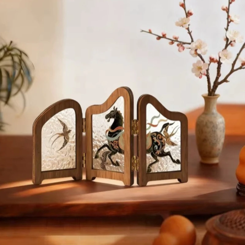 Horse Year Theme Decorative Screen Artistic Refrigerator Magnetic Stickers Creative Miniature Divider for Living Room Ornament
Horse Year Theme Decorative Screen Artistic Refrigerator Magnetic Stickers Creative Miniature Divider for Living Room Ornament
