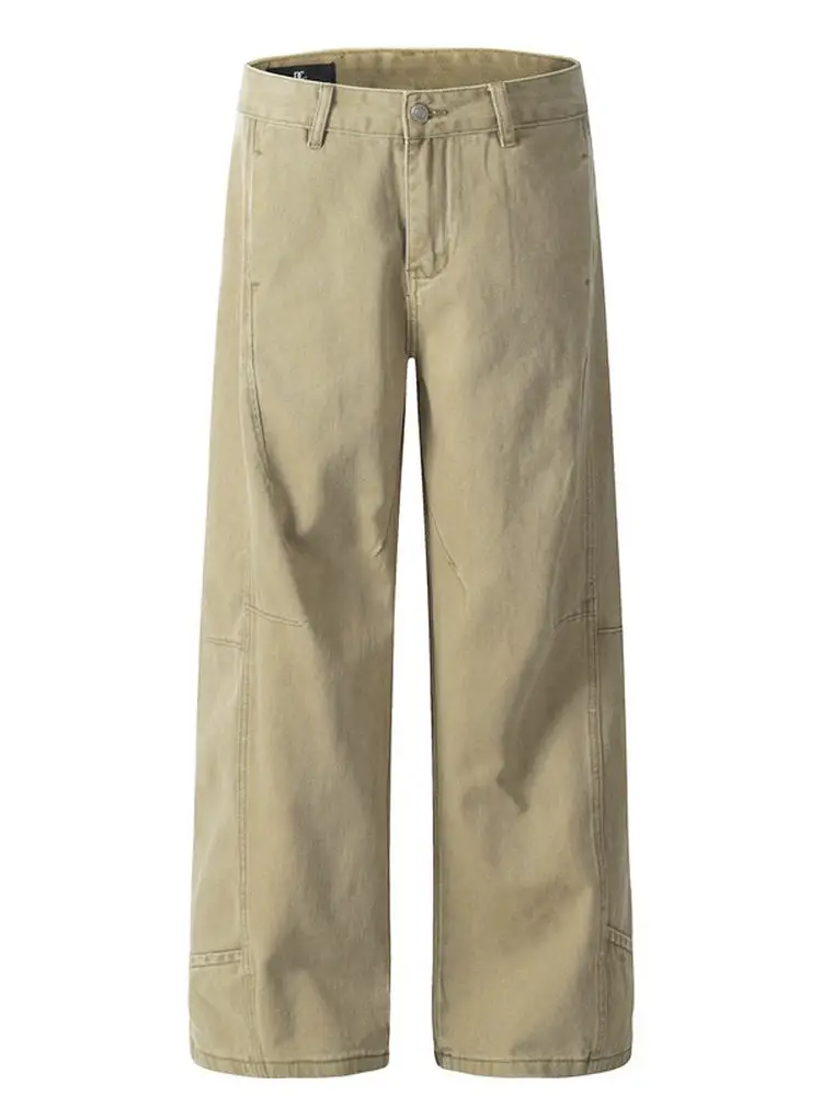 Американские широкие джинсы, мужские осенне-зимние прямые свободные длинные брюки, винтажные модные брюки с завышенной талией
Американские широкие джинсы, мужские осенне-зимние прямые свободные длинные брюки, винтажные модные брюки с завышенной талией