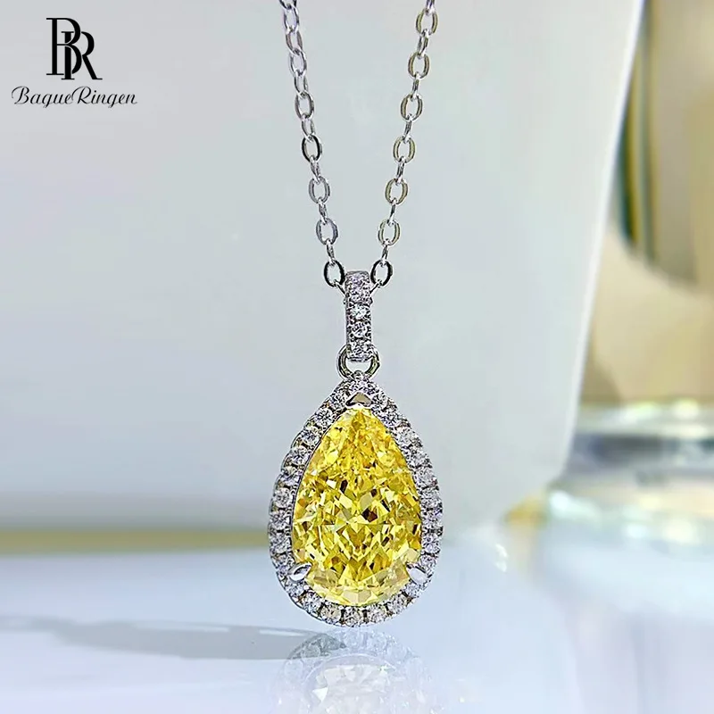 Bague Ringen 925 Sterling Silver Necklaces For Women Water Drop Pendant Yellow Gemstone Wedding Anniversary Jewelry
Bague Ringen 925 Sterling Silver Necklaces For Women Water Drop Pendant Yellow Gemstone Wedding Anniversary Jewelry