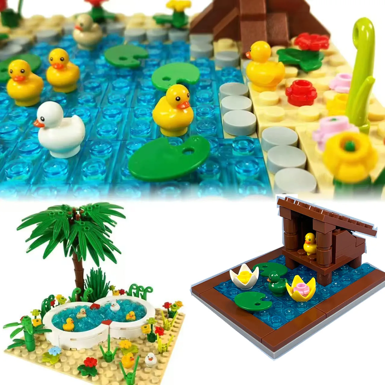 Cute Duck Pool Building Blocks Toy Set Creative Small Animals, Plants & Pool Building Blocks Home Decoration & Gift
Cute Duck Pool Building Blocks Toy Set Creative Small Animals, Plants & Pool Building Blocks Home Decoration & Gift