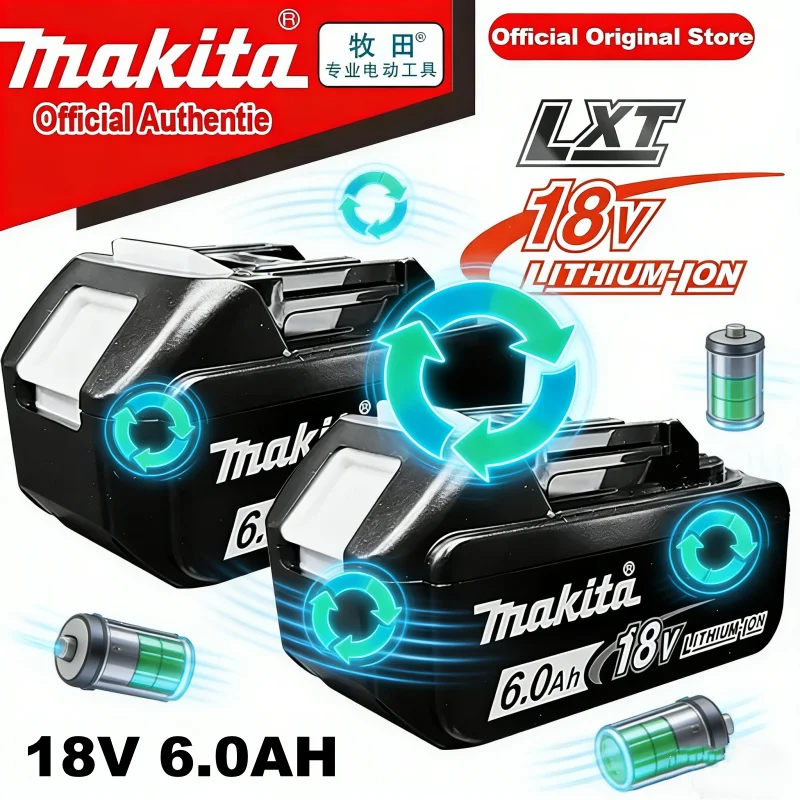 The original Makita /6000mAh 18V battery is suitable for Makita DTD173 DRT52 DDF489 DHP489 DJV185 DUC357 18V power tools
The original Makita /6000mAh 18V battery is suitable for Makita DTD173 DRT52 DDF489 DHP489 DJV185 DUC357 18V power tools