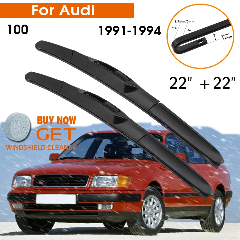 Car Wiper Blade For Audi 100 1991-1994 Windshield Rubber Silicon Refill Front Window Wiper 22"+22" LHD RHD Auto Accessories
Car Wiper Blade For Audi 100 1991-1994 Windshield Rubber Silicon Refill Front Window Wiper 22"+22" LHD RHD Auto Accessories