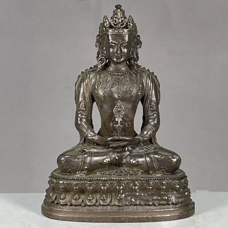 Collect antique bronze longevity Buddha Tibetan style home decor Buddhist hall ornaments Feng Shui auspicious decorations
Collect antique bronze longevity Buddha Tibetan style home decor Buddhist hall ornaments Feng Shui auspicious decorations