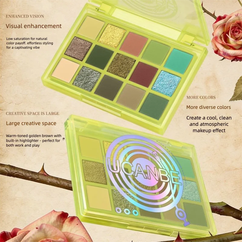 UCANBE 15-color Eyeshadow Palette Modern Future Gentle Elegant Golden Brown Smoky Retro Hong Kong Style Commuting Beginner
UCANBE 15-color Eyeshadow Palette Modern Future Gentle Elegant Golden Brown Smoky Retro Hong Kong Style Commuting Beginner