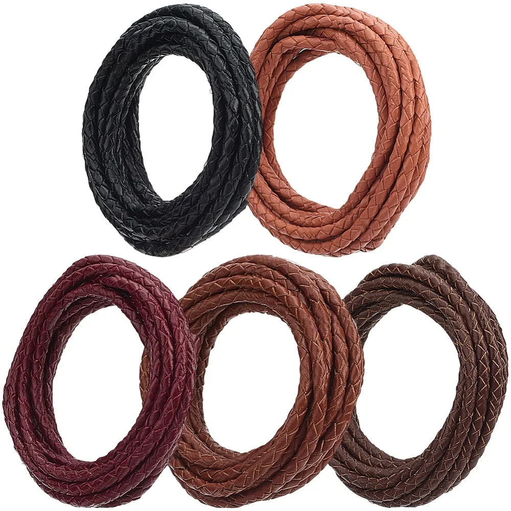 10 Yards 5 Colors Leather Cord Round Mixed Color 3mm 2.00 Yards(1.83m)/color
10 Yards 5 Colors Leather Cord Round Mixed Color 3mm 2.00 Yards(1.83m)/color