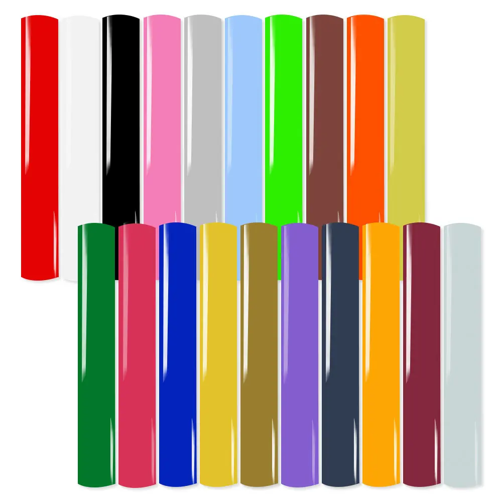 6 Assorted Colors/Pack 20x30cm PU Heat Transfer Vinyl Film Iron on Tshirts Bundle Vinyl HTV for Cut for DIY Parent-child Wear
6 Assorted Colors/Pack 20x30cm PU Heat Transfer Vinyl Film Iron on Tshirts Bundle Vinyl HTV for Cut for DIY Parent-child Wear