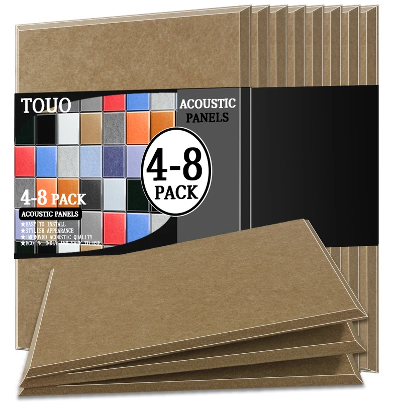 TOUO Rectangle Acoustic Panel 4-8 Pcs Flame Retardant Sound Insulation Wall Panels Soundproof Material Offices Acoustic Treatmen
TOUO Rectangle Acoustic Panel 4-8 Pcs Flame Retardant Sound Insulation Wall Panels Soundproof Material Offices Acoustic Treatmen