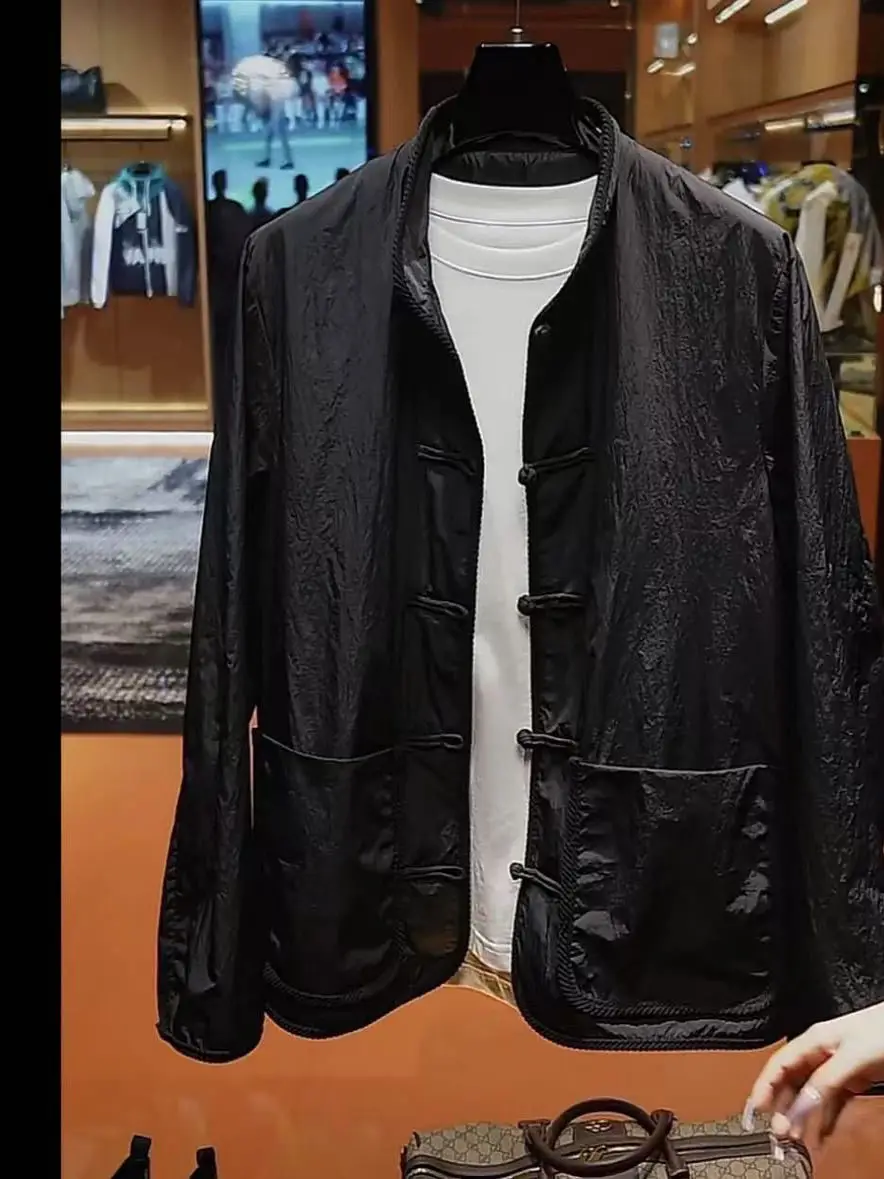 New Chinese Sle Casual Button up Jaet Men's Summer New Trend Loose Tang Costume Sun Protection Clothes Simple Design Long...
New Chinese Sle Casual Button up Jaet Men's Summer New Trend Loose Tang Costume Sun Protection Clothes Simple Design Long...