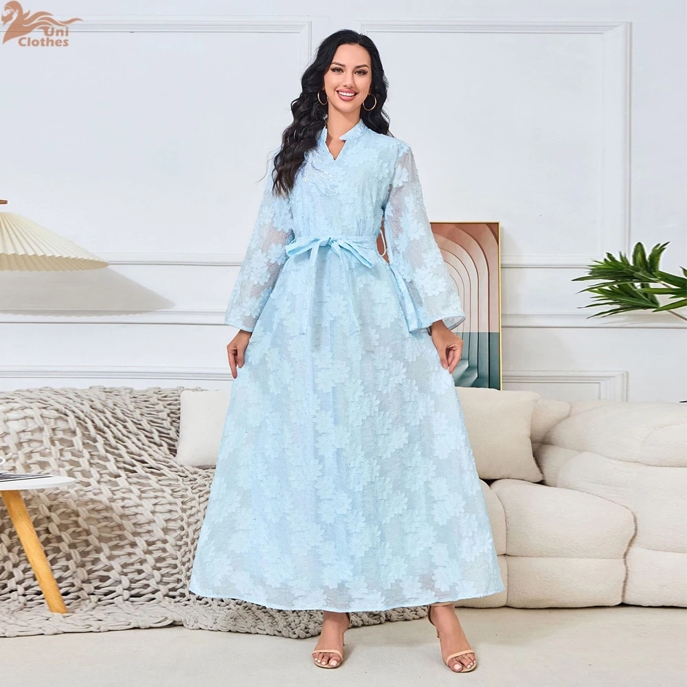 Eid Muslim Party Dress for Women Jalabiya Abaya Ramadan Long Dresses Abayas Woman Kimono Robe Caftan Vestidos Largos 2024
Eid Muslim Party Dress for Women Jalabiya Abaya Ramadan Long Dresses Abayas Woman Kimono Robe Caftan Vestidos Largos 2024