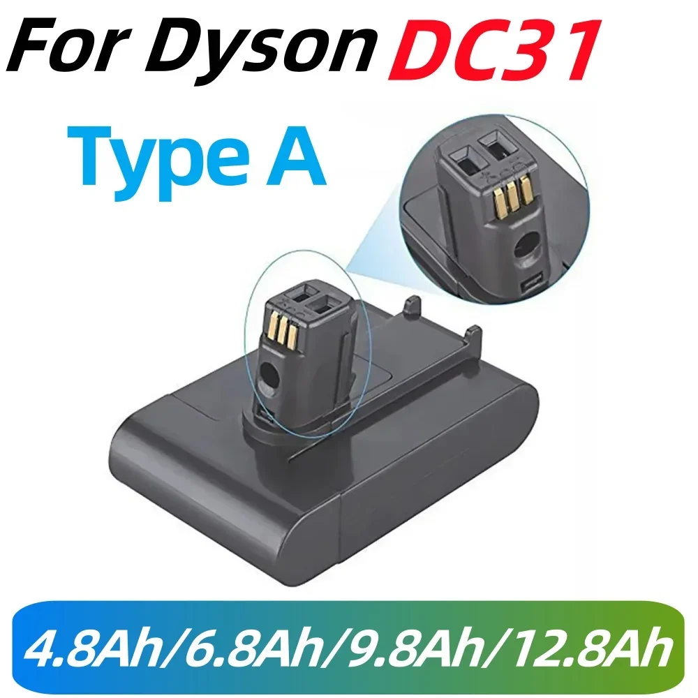 22.2V 12.8Ah Rechargeable Lithium Vacuum Cleaner Battery (Type A) Battery For Dyson DC31 DC34 DC35 DC44 DC45 Animal 917083-09
22.2V 12.8Ah Rechargeable Lithium Vacuum Cleaner Battery (Type A) Battery For Dyson DC31 DC34 DC35 DC44 DC45 Animal 917083-09