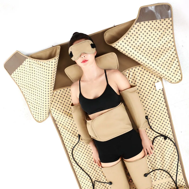 Professional Photon Infrared Sauna Spa Blanket Air Massager Tourmaline Stones Body Lymphatic Drainage Pain Relief Weight Loss
Professional Photon Infrared Sauna Spa Blanket Air Massager Tourmaline Stones Body Lymphatic Drainage Pain Relief Weight Loss