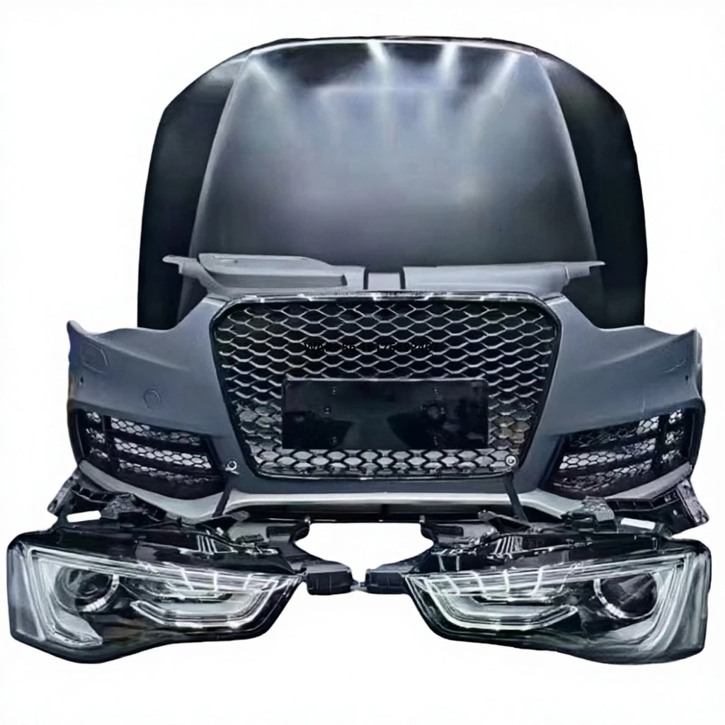 A5 Front Bumper Upgrade Kit (RS5 Style) with Hood and Headlights, Featuring Fog Light Cutouts: Installation Instructions
A5 Front Bumper Upgrade Kit (RS5 Style) with Hood and Headlights, Featuring Fog Light Cutouts: Installation Instructions