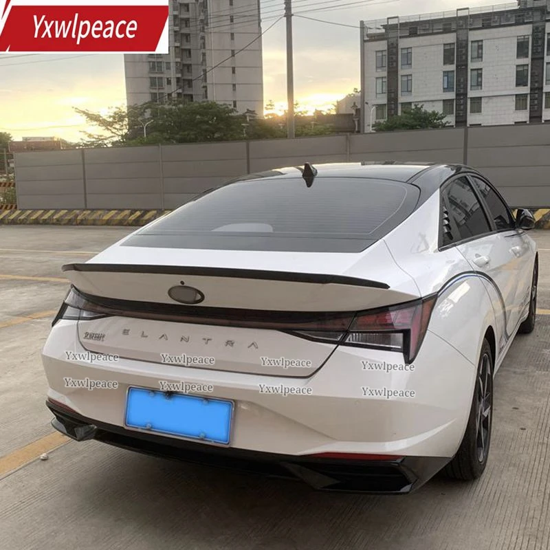 For Hyundai Elantra Avante CN7 2020 2021 2022 High Quality ABS Bright Black Carbon Fiber Look Rear Trunk Spoiler Car Accessories
For Hyundai Elantra Avante CN7 2020 2021 2022 High Quality ABS Bright Black Carbon Fiber Look Rear Trunk Spoiler Car Accessories