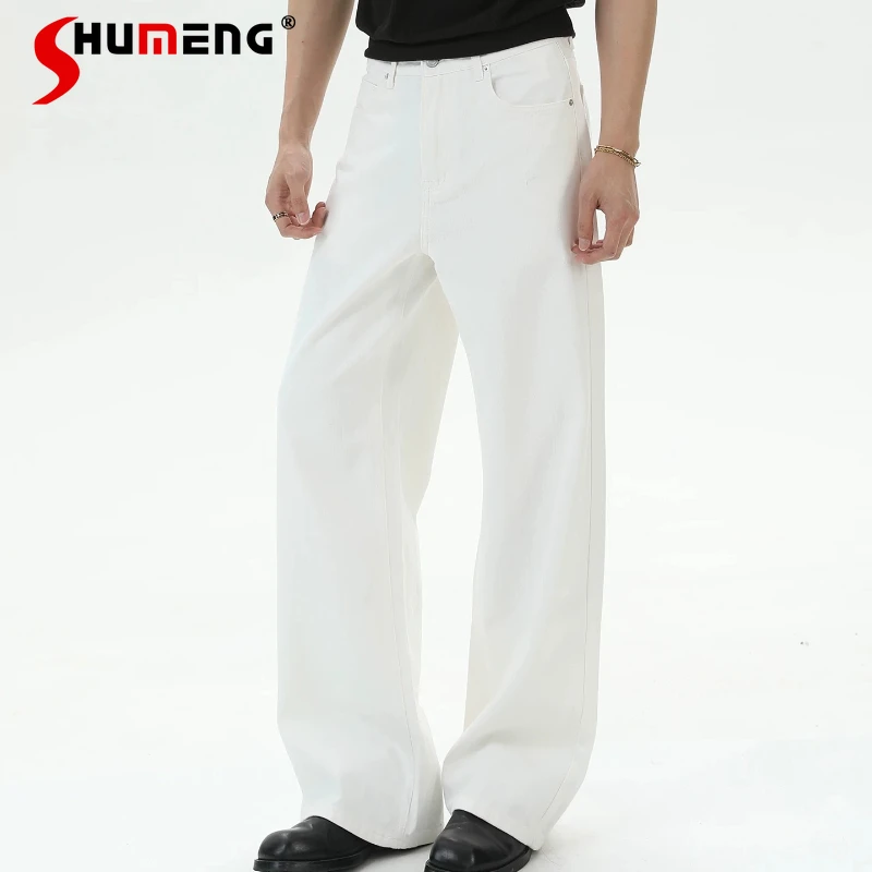 Men's 2026 Summer Fashion Breathable Straight Jeans Male Handsome Loose Comfort Wide Leg Denim Pants Solid Color Denim Trousers
Men's 2026 Summer Fashion Breathable Straight Jeans Male Handsome Loose Comfort Wide Leg Denim Pants Solid Color Denim Trousers