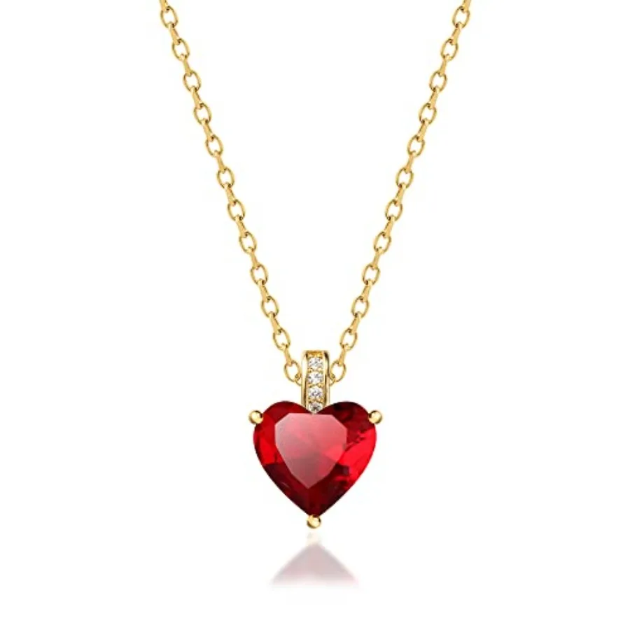Genuine Birthstone Necklace for Women, Heart Love Necklace, Birthday Gifts for Her
Genuine Birthstone Necklace for Women, Heart Love Necklace, Birthday Gifts for Her
