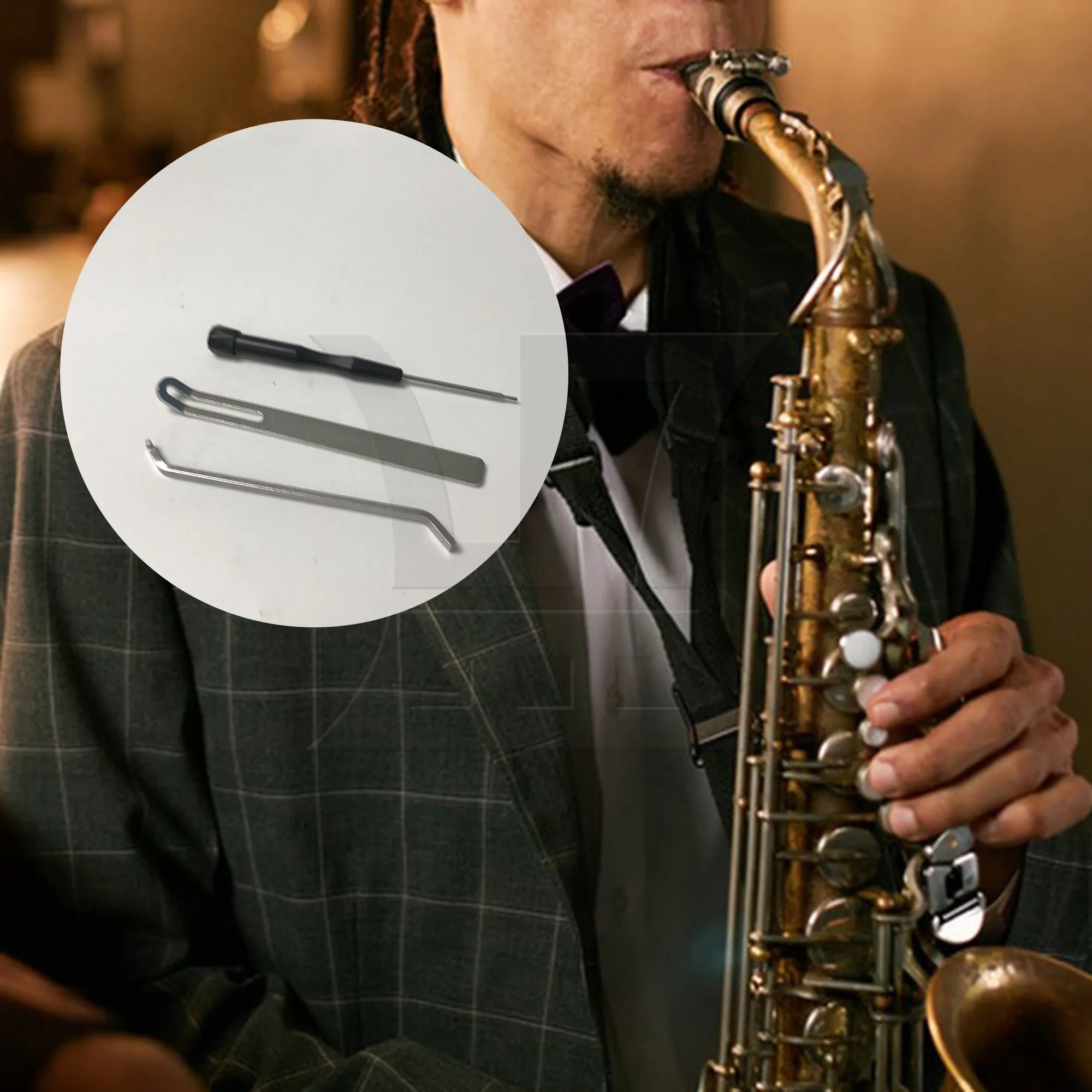 Yibuy 1 Set (3-In-1) Saxophone Repair Tool Kit for Flute Clarinet Repair Tools
Yibuy 1 Set (3-In-1) Saxophone Repair Tool Kit for Flute Clarinet Repair Tools