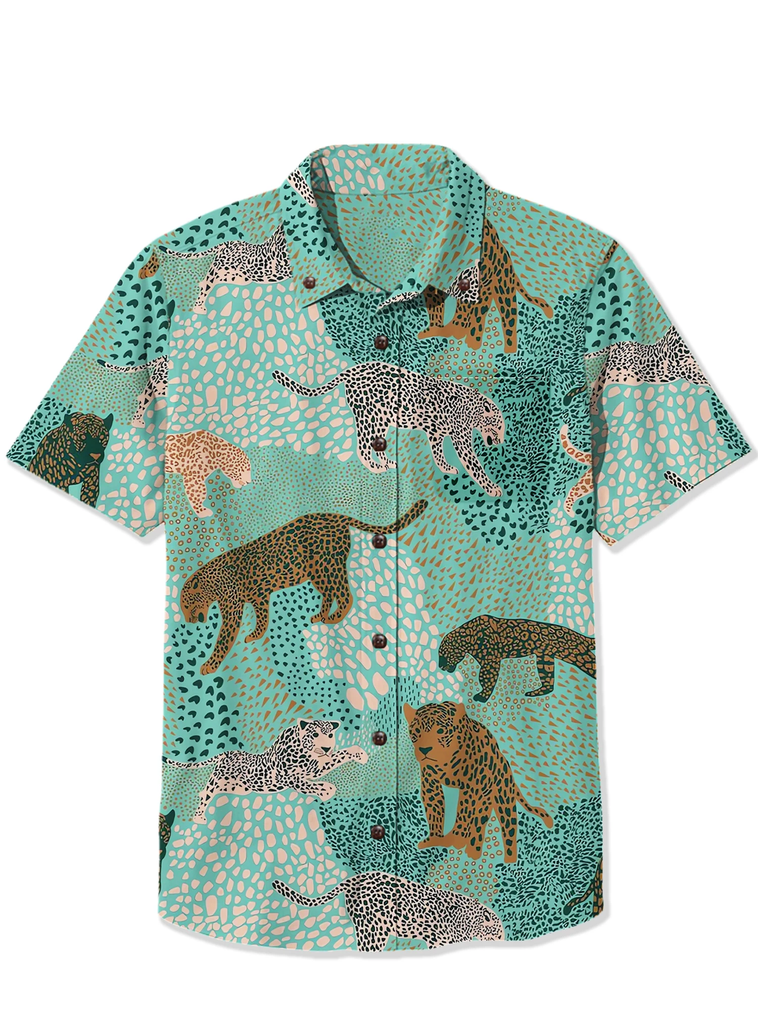 2024 Summer New Vintage Jungle Tiger Henley Shirt Wild Animal Short Sleeve 70s Mens Hawaiian Lapel Single Breasted Fashion Shirt
2024 Summer New Vintage Jungle Tiger Henley Shirt Wild Animal Short Sleeve 70s Mens Hawaiian Lapel Single Breasted Fashion Shirt