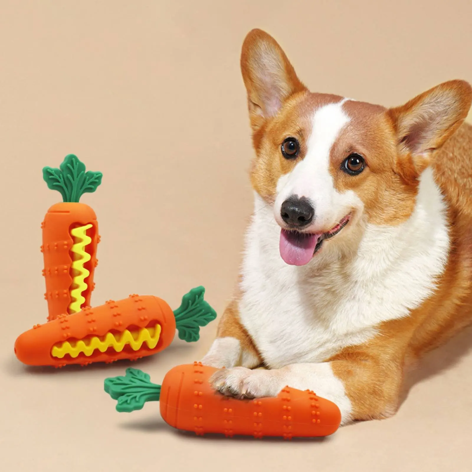 Silicone Carrot Gnaw Toy gnawResistant Squeaky Dog Teether Carrot Dog Toy Boredom Relief Pet Supply for Training
Silicone Carrot Gnaw Toy gnawResistant Squeaky Dog Teether Carrot Dog Toy Boredom Relief Pet Supply for Training