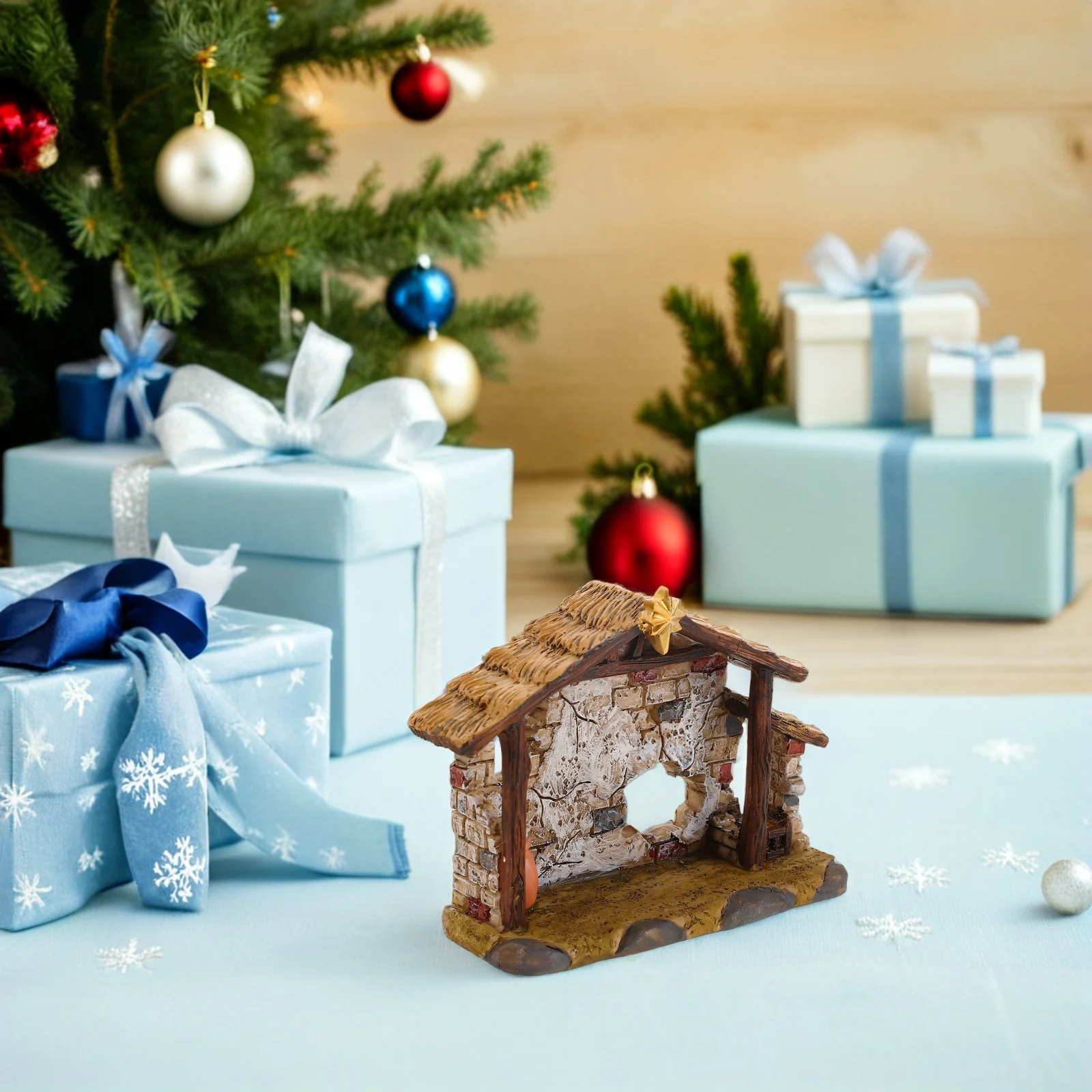 Christmas Nativity Scene Resin Craft Decor 8.5 Cm Desktop Xmas Ornament Classic Religious Present Decoration Gingerbread 
Christmas Nativity Scene Resin Craft Decor 8.5 Cm Desktop Xmas Ornament Classic Religious Present Decoration Gingerbread