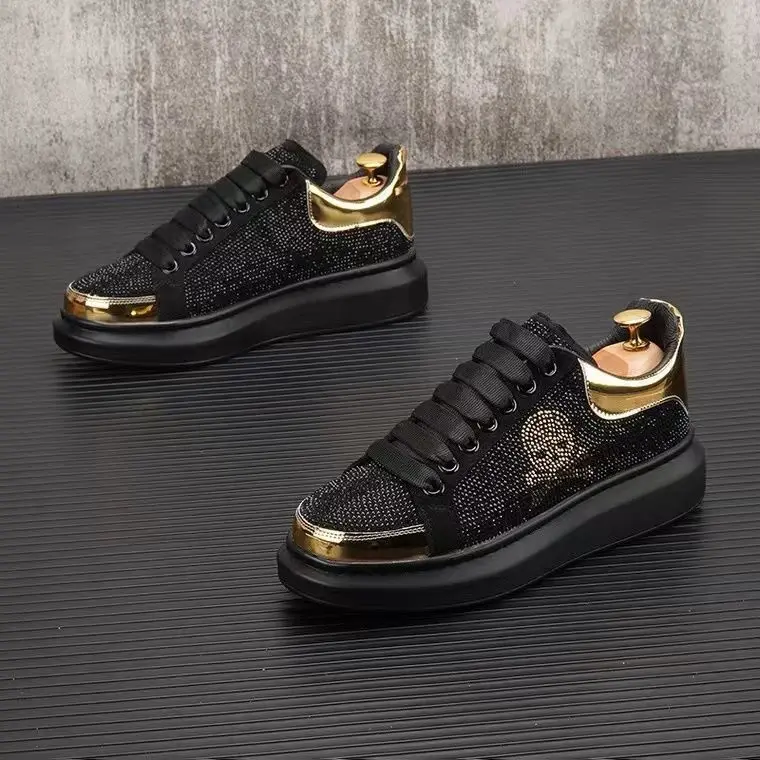 luxury Fashion Men's Casual Shoes Diamond Rhinestones Handmade Lace-Up Business Loafers Comfortable Breathable Walking Sneaker
luxury Fashion Men's Casual Shoes Diamond Rhinestones Handmade Lace-Up Business Loafers Comfortable Breathable Walking Sneaker