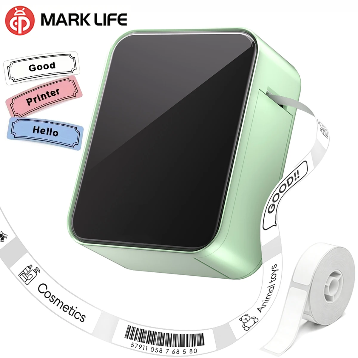 Беспроводной термопринтер этикеток Marklife P15, портативный Bluetooth-принтер, аналогичный D11, D110, D101, безчернильная машина для печати этикеток
Беспроводной термопринтер этикеток Marklife P15, портативный Bluetooth-принтер, аналогичный D11, D110, D101, безчернильная машина для печати этикеток