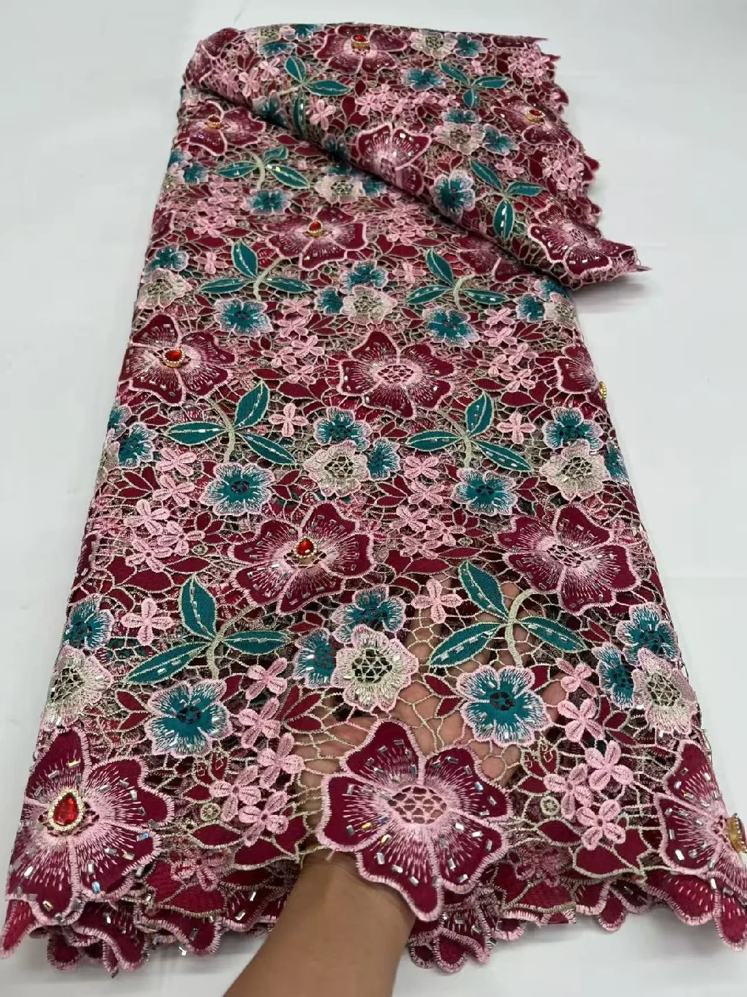 African Chiffon Beaded Lace Fabric 2026 High Quality Nigerian Stones Lace Fabric Groom Chiffon French Bride Wedding Dress
African Chiffon Beaded Lace Fabric 2026 High Quality Nigerian Stones Lace Fabric Groom Chiffon French Bride Wedding Dress