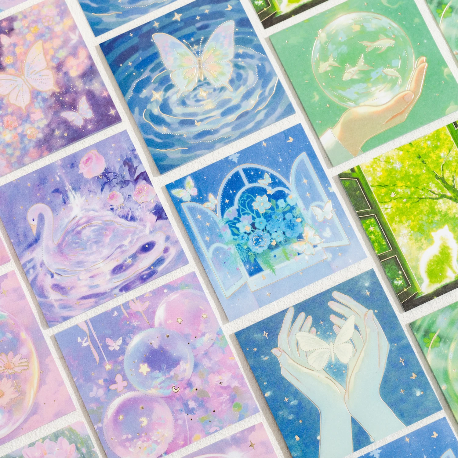 60 листов Dreamland Series Kawaii Ins Laser Gold Student Message Memo DIY Материал для скрапбукинга ручной работы Эстетическая крафт-бумага
60 листов Dreamland Series Kawaii Ins Laser Gold Student Message Memo DIY Материал для скрапбукинга ручной работы Эстетическая крафт-бумага