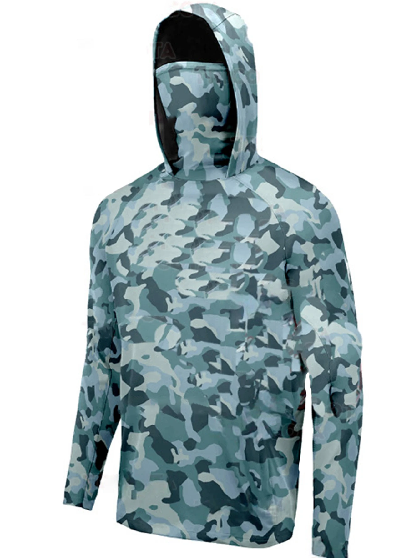 Men's Long Sleeve Hooded Fishing T-Shirt with Face Mask Breathable Apparel for Hunting Jungle Sea Fishing Quick Dry
Men's Long Sleeve Hooded Fishing T-Shirt with Face Mask Breathable Apparel for Hunting Jungle Sea Fishing Quick Dry