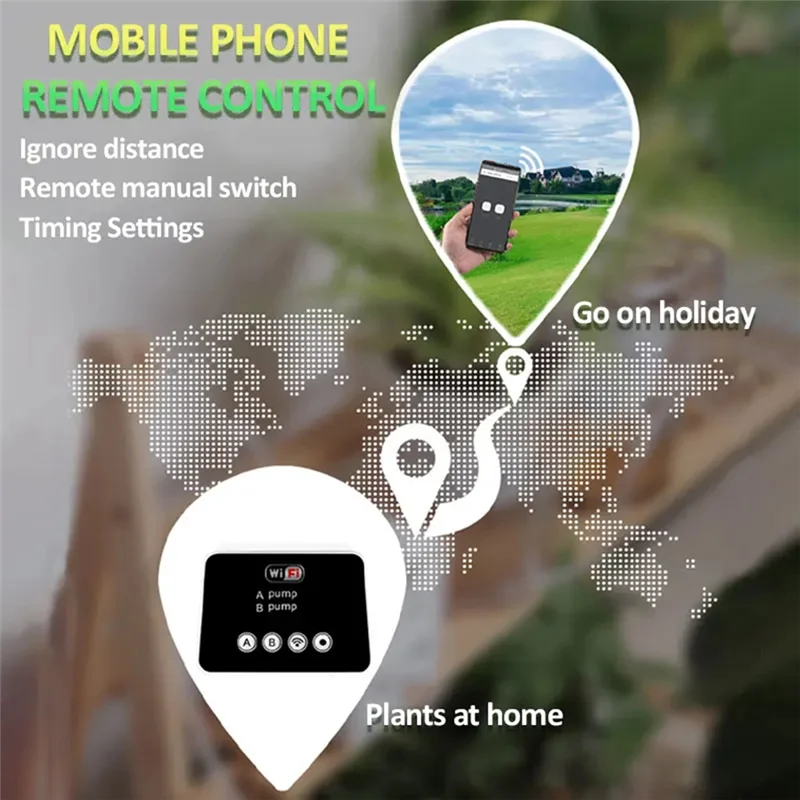 Wifi Smart Garden Irrigation Controller Automatic Drip Irrigation System Remote APP Control Watering
Wifi Smart Garden Irrigation Controller Automatic Drip Irrigation System Remote APP Control Watering