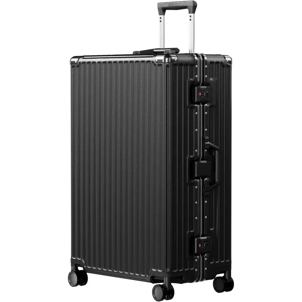 Black 28 Inch PC ABS Aluminum Frame Zipperless Hard Shell Checked Luggage TSA Lock Double Spinner Wheels Travel Suitcase
Black 28 Inch PC ABS Aluminum Frame Zipperless Hard Shell Checked Luggage TSA Lock Double Spinner Wheels Travel Suitcase
