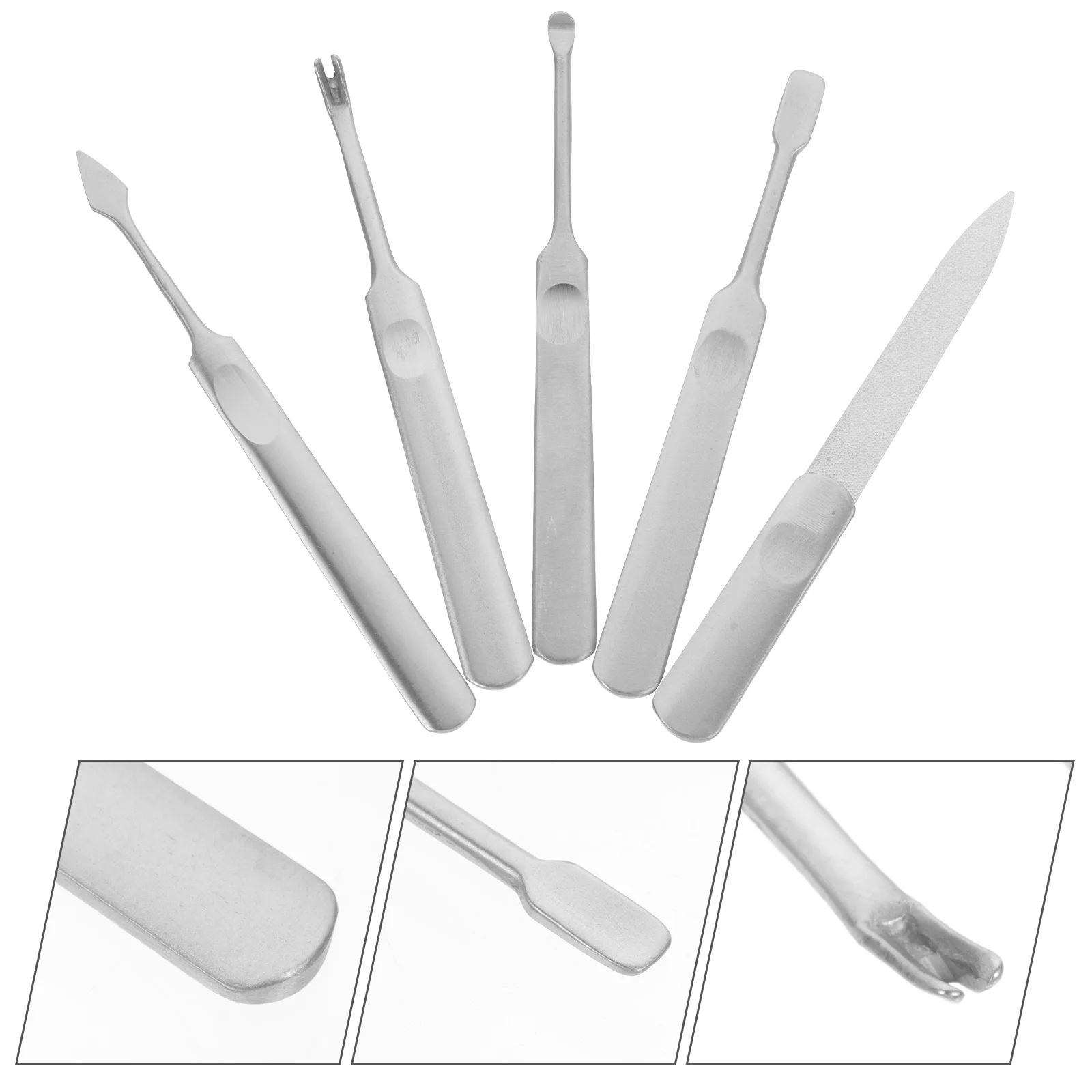 5Pcs Stainless Steel Nail Grooming Kit Professional Manicure Set Cuticle Cleaner Tools Home Salon Use Nail Grooming Kit
5Pcs Stainless Steel Nail Grooming Kit Professional Manicure Set Cuticle Cleaner Tools Home Salon Use Nail Grooming Kit