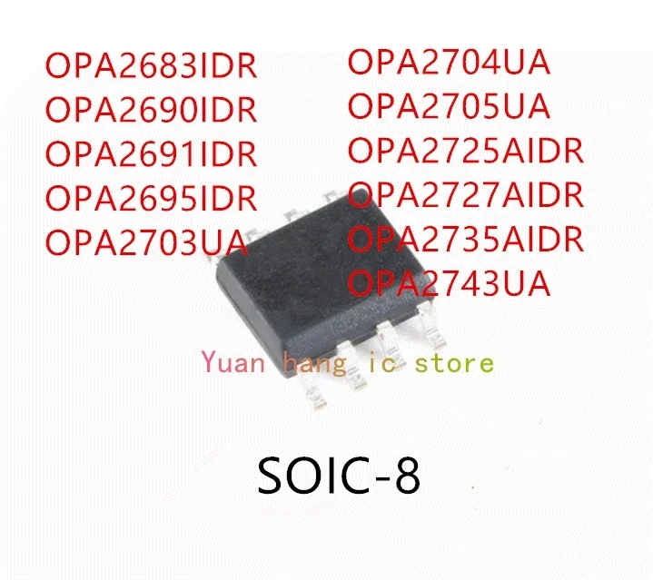 10 шт. OPA2683IDR OPA2690IDR OPA2691IDR OPA2695IDR OPA2703UA OPA2704UA OPA2705UA OPA2725AIDR OPA2727AIDR OPA2735AIDR OPA2743UA IC
10 шт. OPA2683IDR OPA2690IDR OPA2691IDR OPA2695IDR OPA2703UA OPA2704UA OPA2705UA OPA2725AIDR OPA2727AIDR OPA2735AIDR OPA2743UA IC