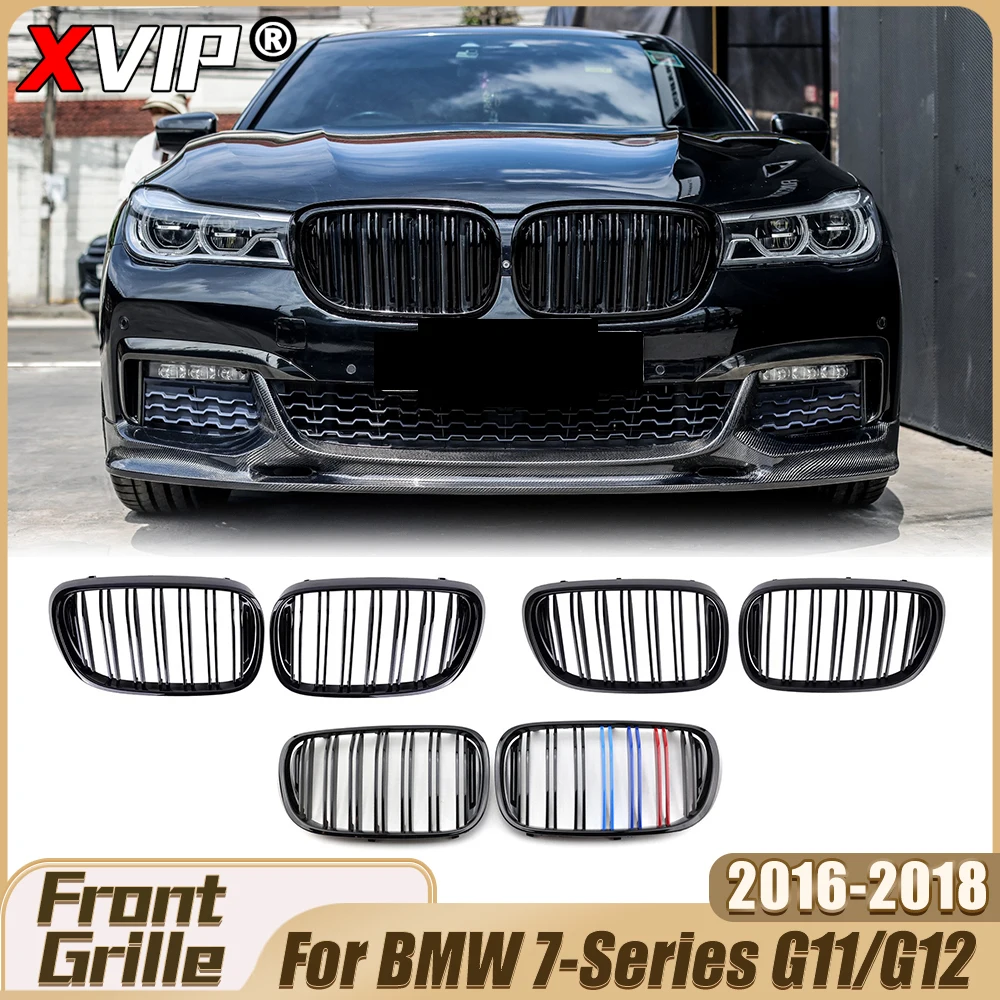 XVIP Matte Black Double Line Style Bumper Grille Glossy Racing Grille Upper Grille For BMW 7-Series G11/G12 2016-2018 Facelift
XVIP Matte Black Double Line Style Bumper Grille Glossy Racing Grille Upper Grille For BMW 7-Series G11/G12 2016-2018 Facelift