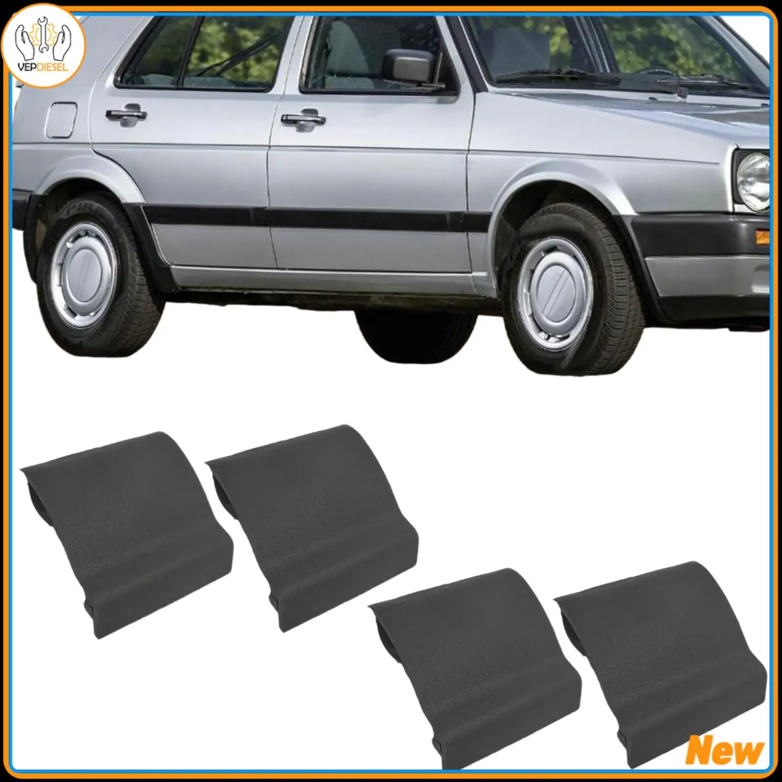 4Pcs 191853917 Sill Side Skirt Jacking Point Cap Trim For VW Jetta MK2 GTI For VW Golf MK2 Auto Parts
4Pcs 191853917 Sill Side Skirt Jacking Point Cap Trim For VW Jetta MK2 GTI For VW Golf MK2 Auto Parts