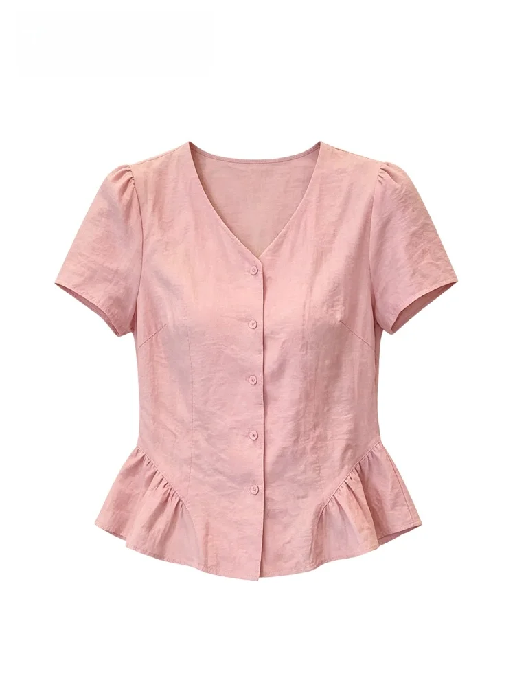 Cara CLUB Unique plus Size Women's Short Sleeve Shirt Shoulder Width Regular Spring Casual Style Fashionable plus Size
Cara CLUB Unique plus Size Women's Short Sleeve Shirt Shoulder Width Regular Spring Casual Style Fashionable plus Size