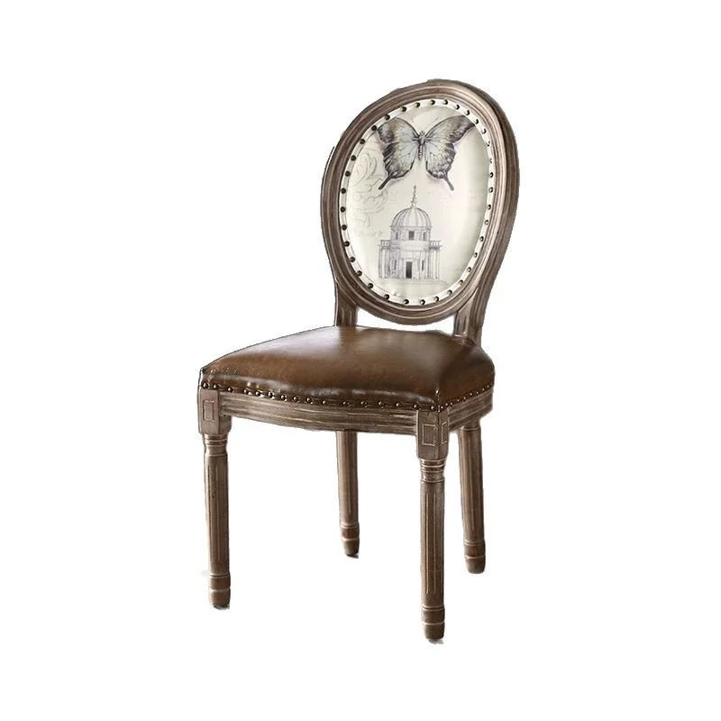 -ee American Solid Wood Dining Chair Home Retro Casual European Creative Aged with Armrest and Backrest Chair
-ee American Solid Wood Dining Chair Home Retro Casual European Creative Aged with Armrest and Backrest Chair