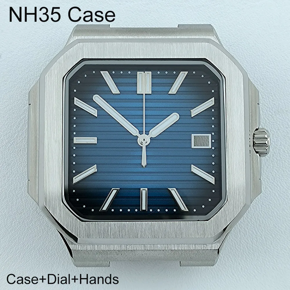 NH35 Watch Case Square Men's Watch Parts Foldingclasp Watch Band For Nau Modified Fit NH35 Movement Sapphire Crystal Glass
NH35 Watch Case Square Men's Watch Parts Foldingclasp Watch Band For Nau Modified Fit NH35 Movement Sapphire Crystal Glass