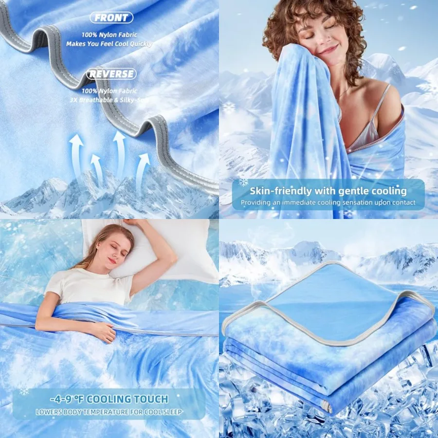 Cooling Blanket King Size 90x108,Cooling Blankets for Hot Sleepers, Absorbs Heat to Keep Adults Cool for Summer Nights Sweats,
Cooling Blanket King Size 90x108,Cooling Blankets for Hot Sleepers, Absorbs Heat to Keep Adults Cool for Summer Nights Sweats,