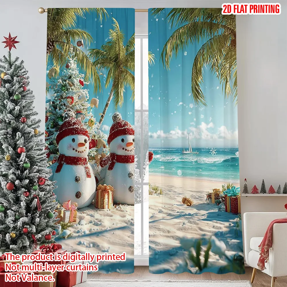2pcs 2D flat printing Merry Christmas Curtains Tropical Beach Polyester Without Electricity Holiday Decorations Perfect for New
2pcs 2D flat printing Merry Christmas Curtains Tropical Beach Polyester Without Electricity Holiday Decorations Perfect for New