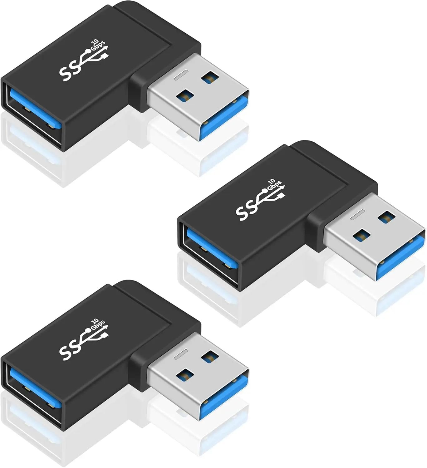 USB 3.0 Adapter 90 Degree, USB 3.0 Extension Adapter 5Gbps, 3Pack Right Angle USB Extender Type A Male to Female Extension Adapt
USB 3.0 Adapter 90 Degree, USB 3.0 Extension Adapter 5Gbps, 3Pack Right Angle USB Extender Type A Male to Female Extension Adapt
