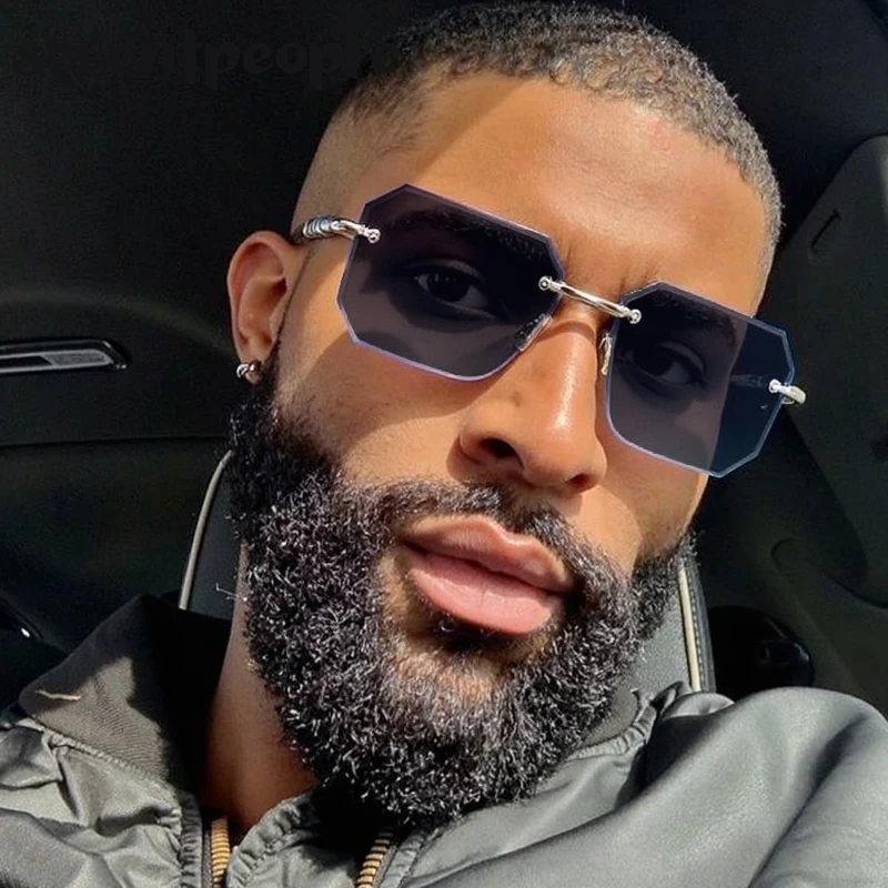 Steampunk Rimless Rectangle Sunglasses Men 2025 Luxury Brand Classic Punk Outdoor Sun Glasses Vintage Frameless Shades For Male
Steampunk Rimless Rectangle Sunglasses Men 2025 Luxury Brand Classic Punk Outdoor Sun Glasses Vintage Frameless Shades For Male