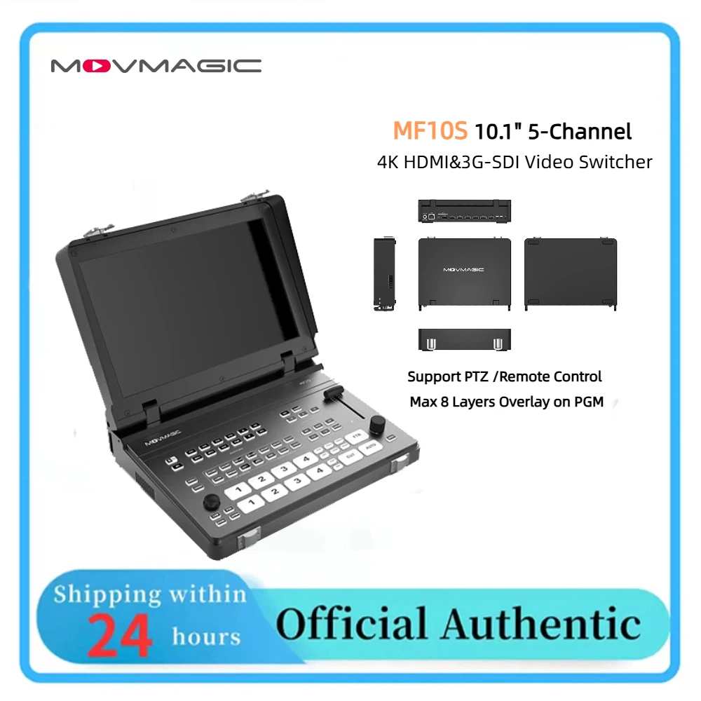 MOVMAGIC MF10S 2×HDMI2.0 для 4K@60fps с поддержкой входов HDMI + 3G‑SDI, коммутатор 2LOGO Alpha для прямых трансляций в электронной коммерции
MOVMAGIC MF10S 2×HDMI2.0 для 4K@60fps с поддержкой входов HDMI + 3G‑SDI, коммутатор 2LOGO Alpha для прямых трансляций в электронной коммерции