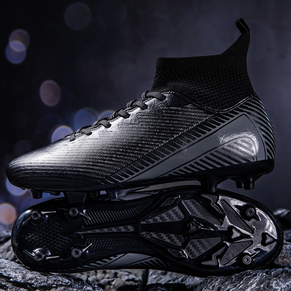 Classic Design AG FG football shoes Mixed PU Fabric Material TPU Anti-slip Sole Wearproof for Men Women Daily Training
Classic Design AG FG football shoes Mixed PU Fabric Material TPU Anti-slip Sole Wearproof for Men Women Daily Training