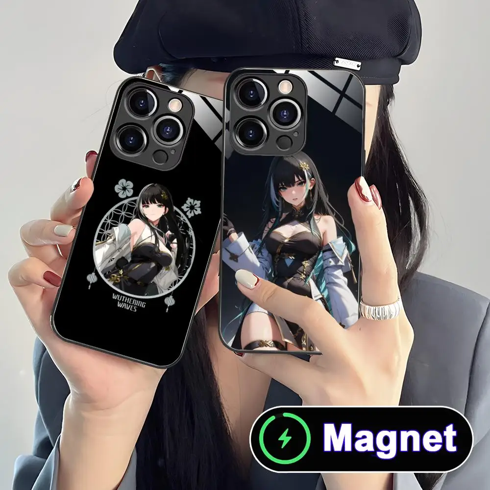 Wuthering Waves Baizhi Phone Case for iPhone 17 16 15 14 13 12 11 Air Pro Max Plus Mini Glass Magnet Cover
Wuthering Waves Baizhi Phone Case for iPhone 17 16 15 14 13 12 11 Air Pro Max Plus Mini Glass Magnet Cover