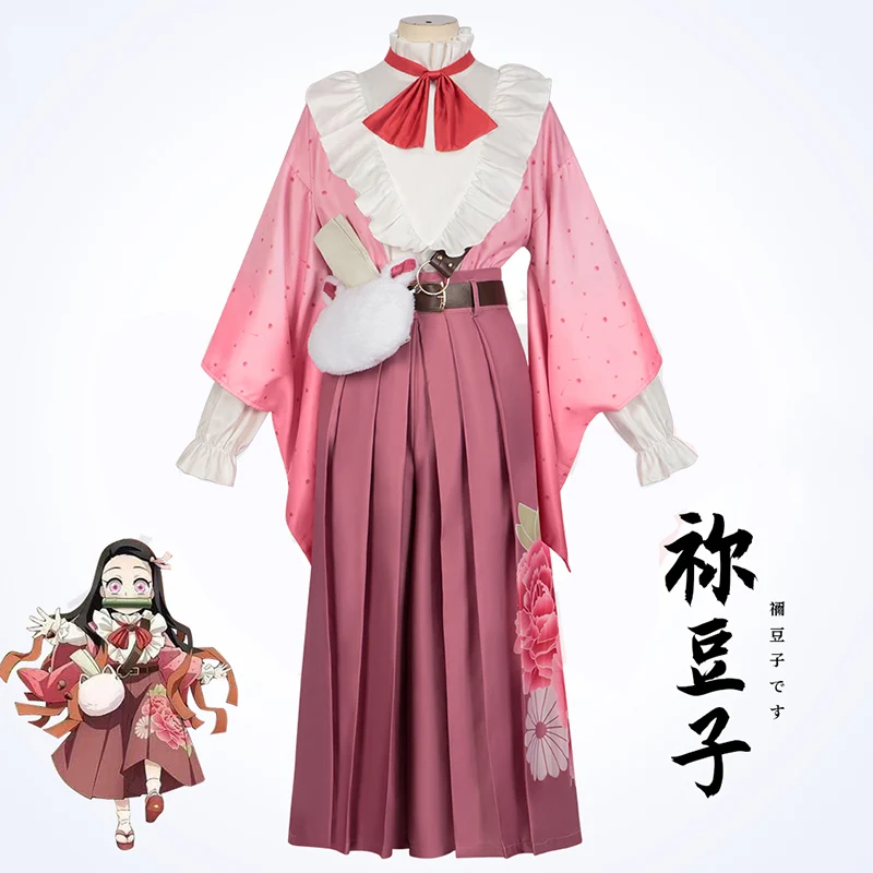 Japanese western style kimono for Anime Nezuko Cosplay Retro lovely Dress Female kimono Outfit A
Japanese western style kimono for Anime Nezuko Cosplay Retro lovely Dress Female kimono Outfit A