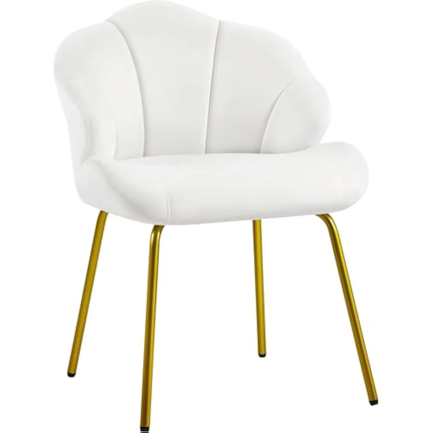 Vanity Chair, Velvet Accent Chair with Shell-Shaped Backrest, Modern Armchair with Gold Metal Legs for Dressing Room/Bedroom/L
Vanity Chair, Velvet Accent Chair with Shell-Shaped Backrest, Modern Armchair with Gold Metal Legs for Dressing Room/Bedroom/L